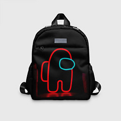 Детский рюкзак Неоновый красный член экипажа, цвет: 3D-принт