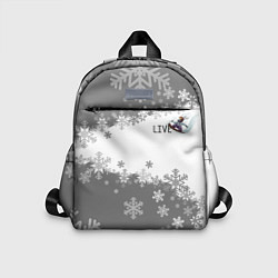 Детский рюкзак Сноуборд серый, цвет: 3D-принт