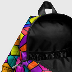 Детский рюкзак Разноцветная мозаика, цвет: 3D-принт — фото 2