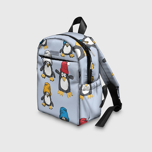 Детский рюкзак Смешные пингвины / 3D-принт – фото 3