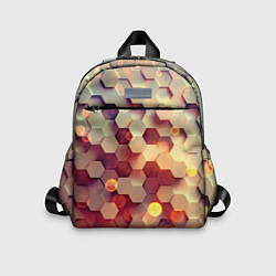 Детский рюкзак Объемный шестиугольник, цвет: 3D-принт