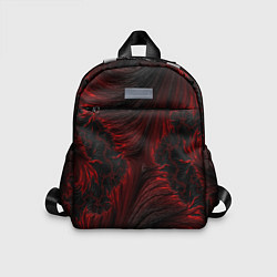 Детский рюкзак Красно - черные текстуры