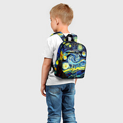 Детский рюкзак Винсент ван Гог, звездная ночь, цвет: 3D-принт — фото 2