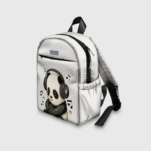 Детский рюкзак Милая панда в наушниках / 3D-принт – фото 3