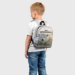 Детский рюкзак Белый медведь ожидает, цвет: 3D-принт — фото 2