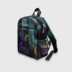 Детский рюкзак Генерал в киберпанк, цвет: 3D-принт — фото 2