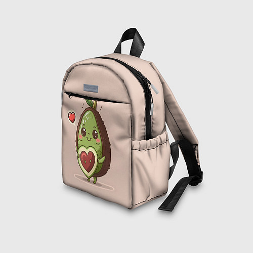 Детский рюкзак Влюбленный авокадо - парные / 3D-принт – фото 3