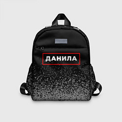 Детский рюкзак Данила - в красной рамке на темном, цвет: 3D-принт