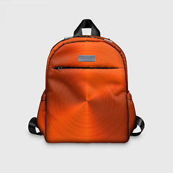 Детский рюкзак Оранжевый волнообразный дисковый узор, цвет: 3D-принт