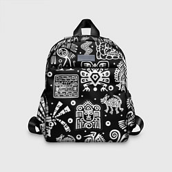 Детский рюкзак Знаки племени Майя, цвет: 3D-принт