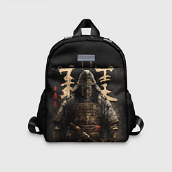 Детский рюкзак Самурай и надписи, цвет: 3D-принт