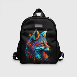 Детский рюкзак Красочная лиса, цвет: 3D-принт