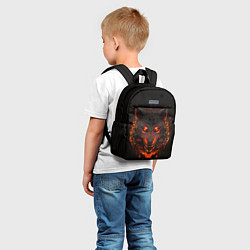 Детский рюкзак Морда огненного волка, цвет: 3D-принт — фото 2