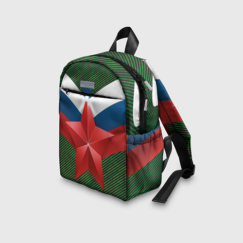Детский рюкзак Звезда на фоне флага / 3D-принт – фото 3