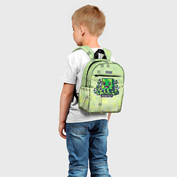 Детский рюкзак Милашка криппер на кубическом фоне, цвет: 3D-принт — фото 2