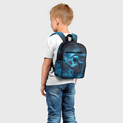 Детский рюкзак An astronaut in blue space, цвет: 3D-принт — фото 2