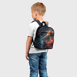 Детский рюкзак Звездный лев нейросеть, цвет: 3D-принт — фото 2
