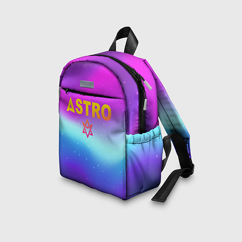 Детский рюкзак Астро неон / 3D-принт – фото 3