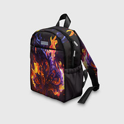 Детский рюкзак Текстура огня, цвет: 3D-принт — фото 2