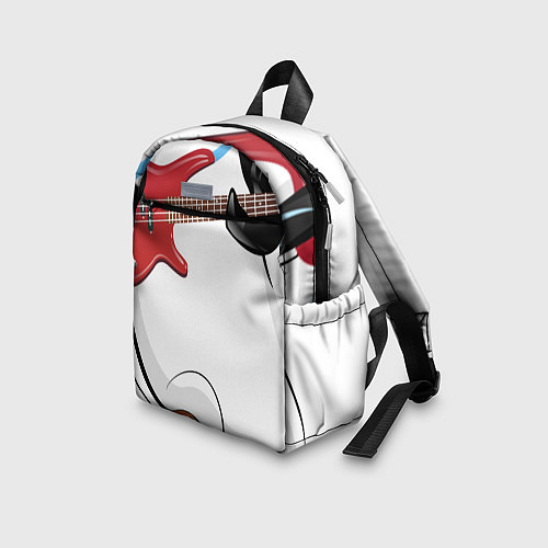 Детский рюкзак Пингвин- басист / 3D-принт – фото 3