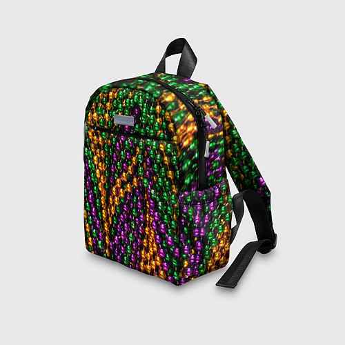 Детский рюкзак Разноцветные буссы / 3D-принт – фото 3