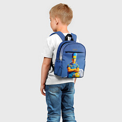 Детский рюкзак Барт Симпсон - космический мальчик - нейросеть, цвет: 3D-принт — фото 2