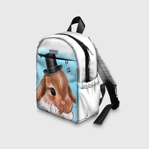 Детский рюкзак Милый кролик в шляпке / 3D-принт – фото 3