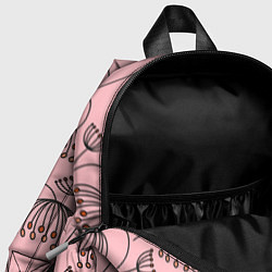 Детский рюкзак Цветы в стиле бохо на пудрово-розовом фоне, цвет: 3D-принт — фото 2