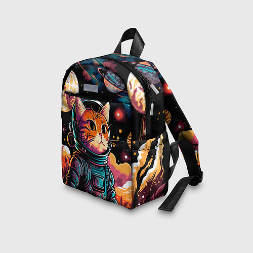 Детский рюкзак Милый котик из космоса / 3D-принт – фото 3
