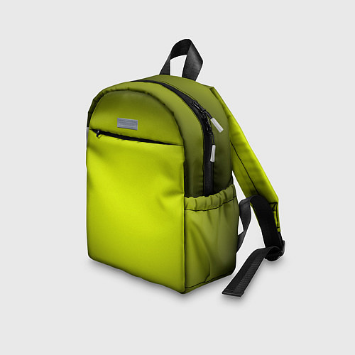 Детский рюкзак Кислотный желтый с градиентом / 3D-принт – фото 3