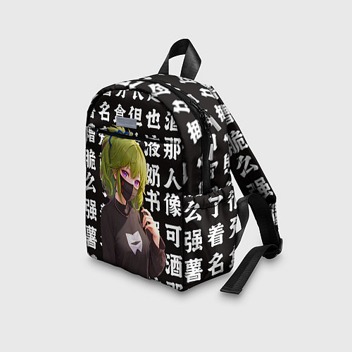 Детский рюкзак Куки Синобу - Геншин Импакт / 3D-принт – фото 3