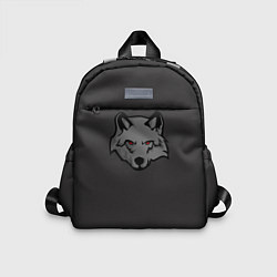 Детский рюкзак Злой серый волк с красными глазами, цвет: 3D-принт