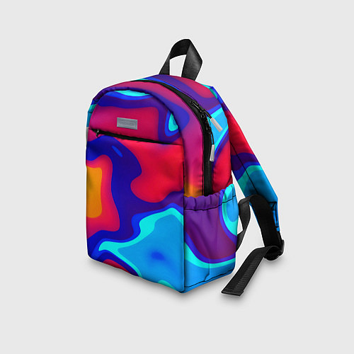 Детский рюкзак Смесь красок ультрафиолет / 3D-принт – фото 3