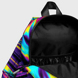 Детский рюкзак Неоновые разводы цветных красок, цвет: 3D-принт — фото 2