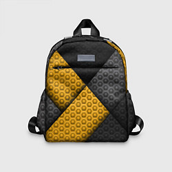 Детский рюкзак Желтая текстурная линия, цвет: 3D-принт
