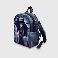 Детский рюкзак Уэнсдей Аддамс с зонтом, цвет: 3D-принт — фото 2