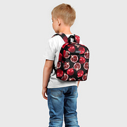 Детский рюкзак Гранаты на черном фоне - паттерн, цвет: 3D-принт — фото 2