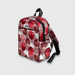 Детский рюкзак Гранаты на белом фоне - паттерн, цвет: 3D-принт — фото 2