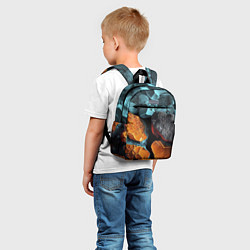 Детский рюкзак Цветные камни, цвет: 3D-принт — фото 2