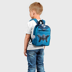 Детский рюкзак PUBG шлем, цвет: 3D-принт — фото 2
