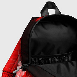 Детский рюкзак Абстрактные красные лучи, цвет: 3D-принт — фото 2