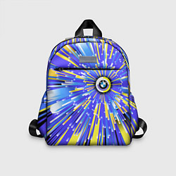 Детский рюкзак BMW - neon pattern - Germany, цвет: 3D-принт