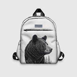 Детский рюкзак Нарисованный медведь, цвет: 3D-принт