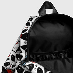 Детский рюкзак Панды с сердечками, цвет: 3D-принт — фото 2