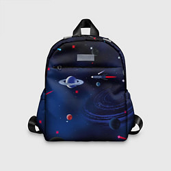Детский рюкзак Космос, планеты, ракета, цвет: 3D-принт