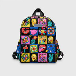 Детский рюкзак Funny cartoon characters, цвет: 3D-принт