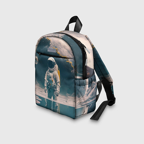 Детский рюкзак Космонавт в воде на другой планете / 3D-принт – фото 3
