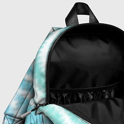Детский рюкзак Тай-дай голубой с зеленым, цвет: 3D-принт — фото 2