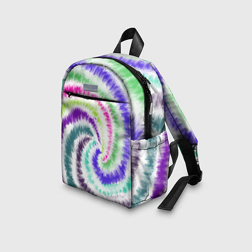 Детский рюкзак Тай-дай разноцветный / 3D-принт – фото 3