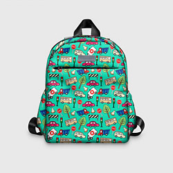 Детский рюкзак Машинки, цвет: 3D-принт